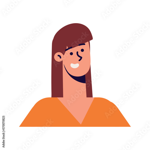 woman portrait icon