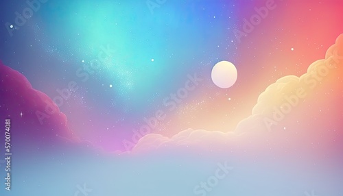 Colorful Pastel Space-themed Background