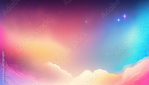 Colorful Pastel Space-themed Background