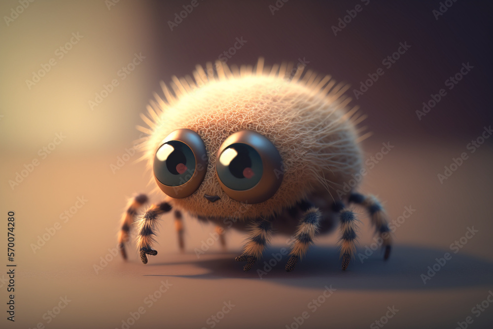 Cute cartoon spider character. Cartoon spider. Spider. Cartoon spider
