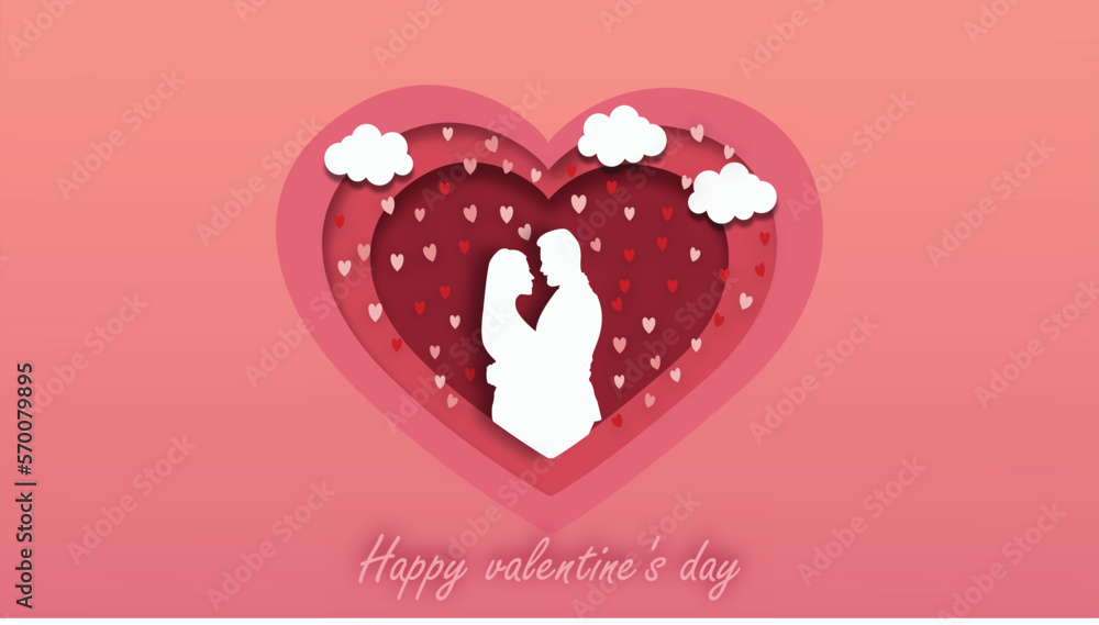 valentine's day background vector design