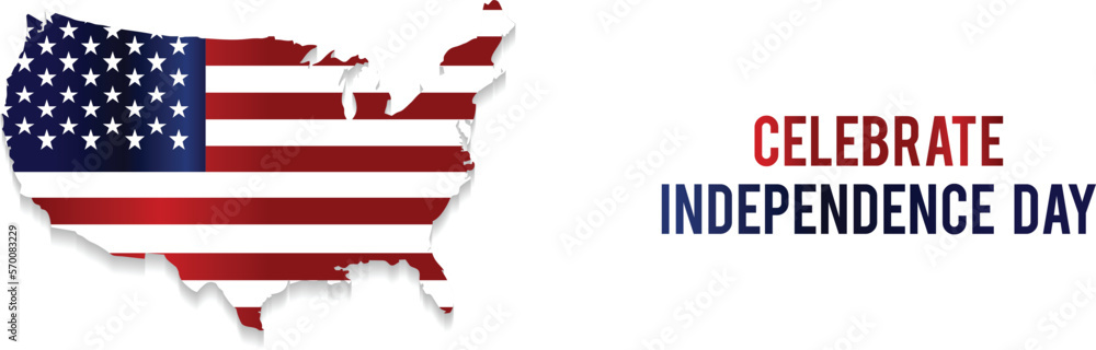USA independence day patriotic vector Banner Design USA independence day patriotic vector Banner Design