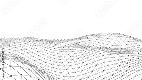 Fotografie White atom structure on white background
