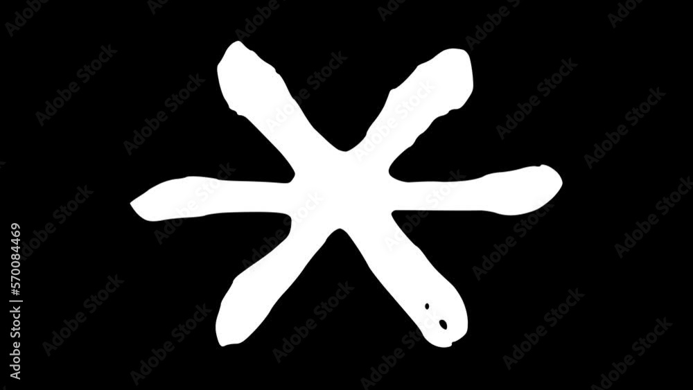 Hand Drawing Math Symbol Asterisk Hand Drawing Math Symbol Asterisk