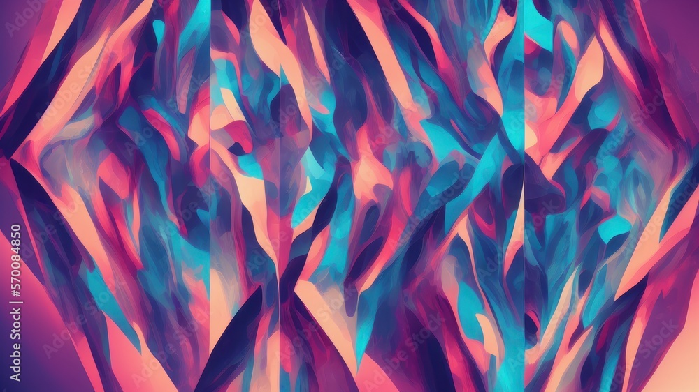 Obraz premium abstract colorful background - generative ai illustration