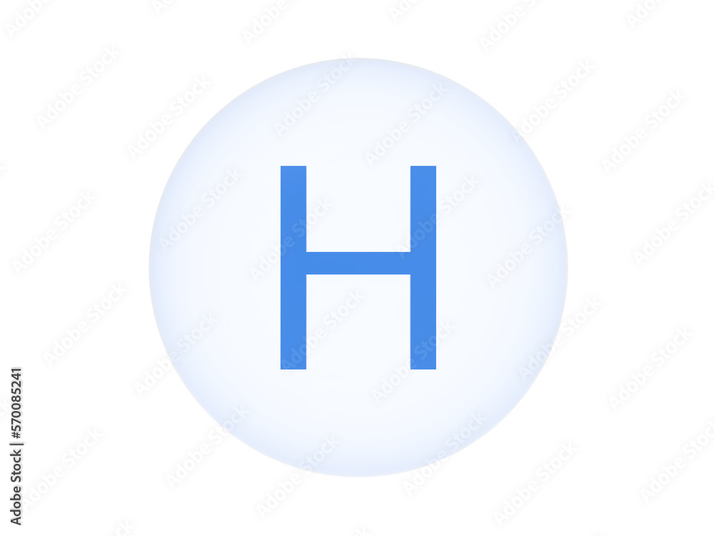 Fototapeta premium chemical element hydrogen