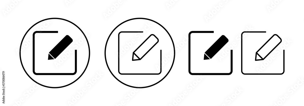 Edit icon vector for web and mobile app. edit document sign and symbol. edit text icon. pencil. sign up Edit icon vector for web and mobile app. edit document sign and symbol. edit text icon. pencil. sign up