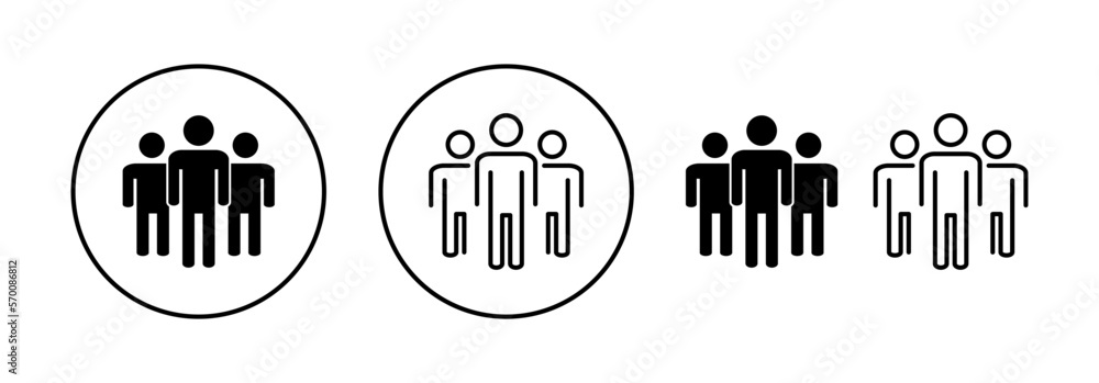 Obraz premium People icon vector for web and mobile app. person sign and symbol. User Icon vector