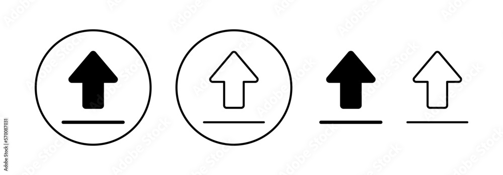 Upload icon vector for web and mobile app. load data sign and symbol Upload icon vector for web and mobile app. load data sign and symbol