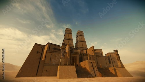 Sumerian Pyramid Ziggurat 3D Video Animation photo