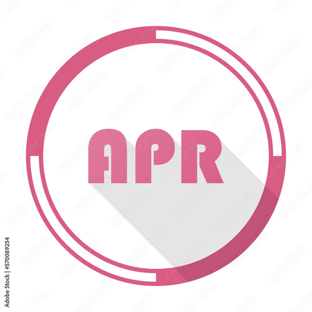 Bullet with Aprill month. Bullet with Aprill month.