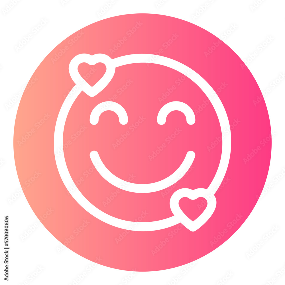 smile gradient icon smile gradient icon