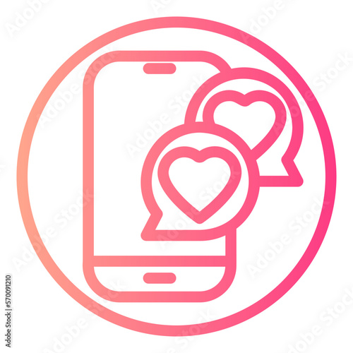 dating app gradient icon