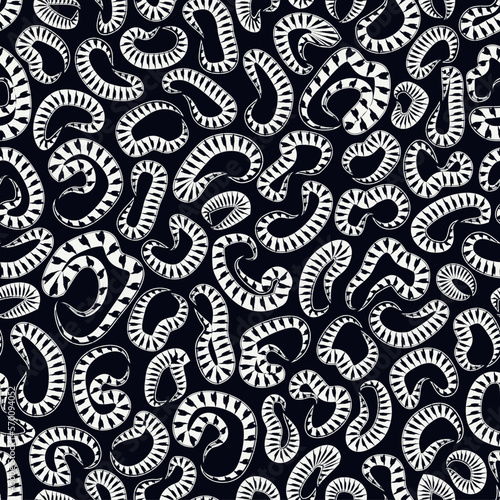 Abstract seamless pattern with microbe, virus, bacteria. Trendy doodle print. Modern sketch background. Hand drawn repeating amorphous spots wallpaper. Organic motif backdrop