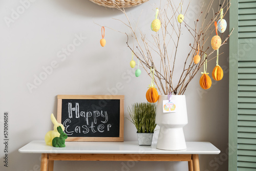 Happy easter chalkboard wit...