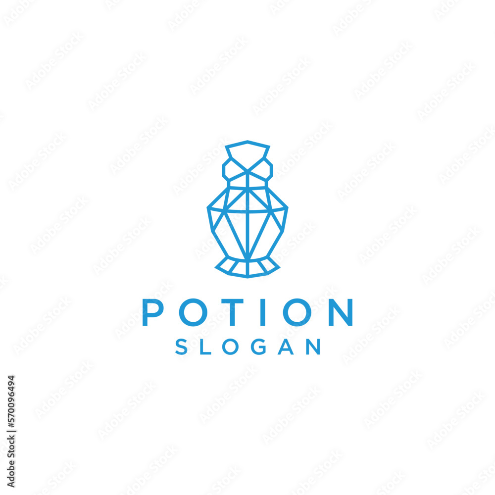 Potion logo design icon vector Potion logo design icon vector