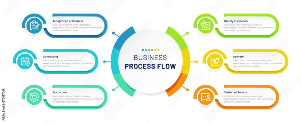 Infographic six elements. Visual Business Solutions Professional Infographic Template for Online Platforms Infographic six elements. Visual Business Solutions Professional Infographic Template for Online Platforms
