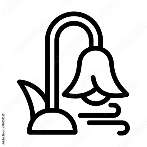 pollen line icon illustration vector graphic