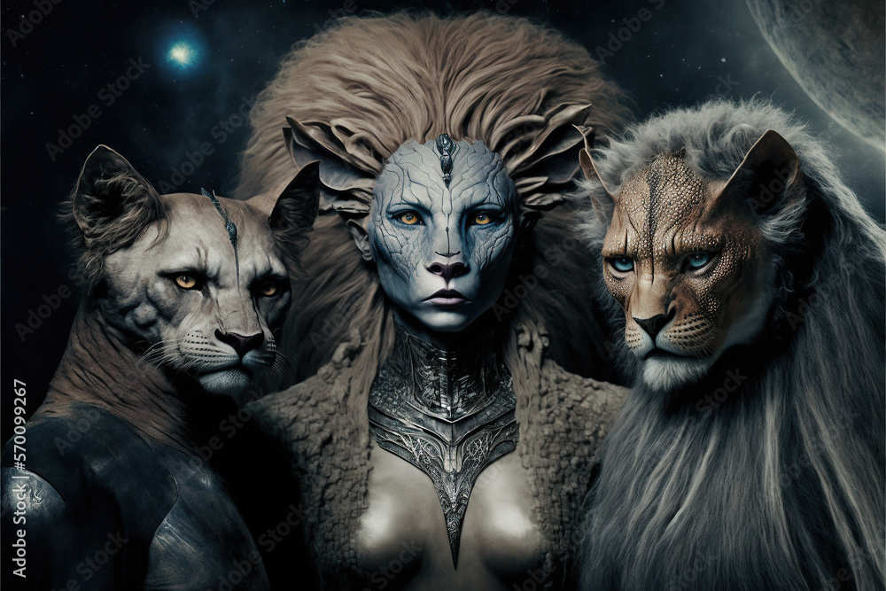 7th Dimensional Lion Beings