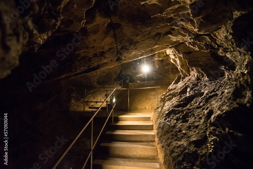 Inside of the Lóczy Cave, Balatonfüred