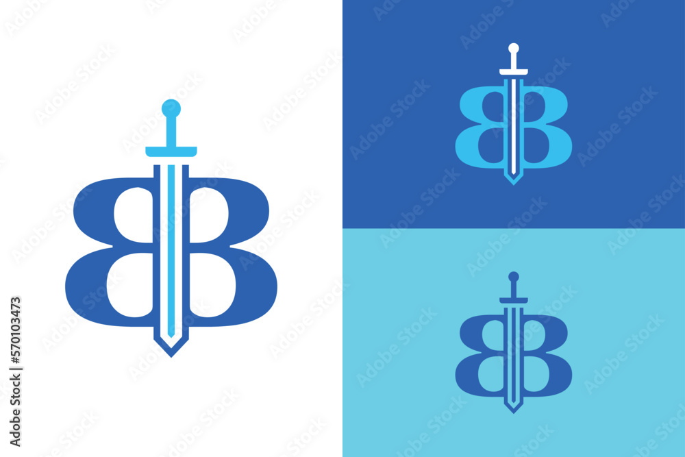 Letter BB with sword combination concept. Very suitable for symbol, logo, company name, brand name, personal name, icon and many more. Letter BB with sword combination concept. Very suitable for symbol, logo, company name, brand name, personal name, icon and many more.
