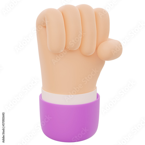 3d hand gesture rendering photo