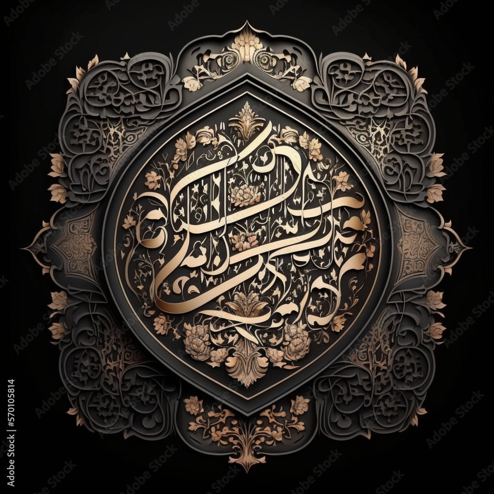 Islamic word ornament