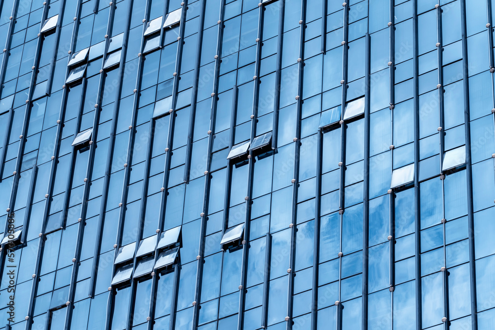 Architecture details Modern Building Glass facade Business background Architecture details Modern Building Glass facade Business background