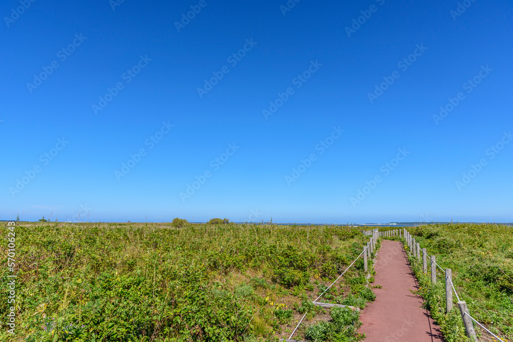 Obraz premium 北海道 サロマ湖キムネアップ岬 