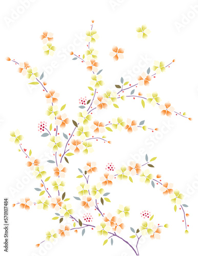 plum blossom illustration © SalePark