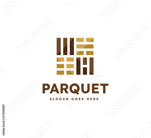 korean parquet flooring logo vector