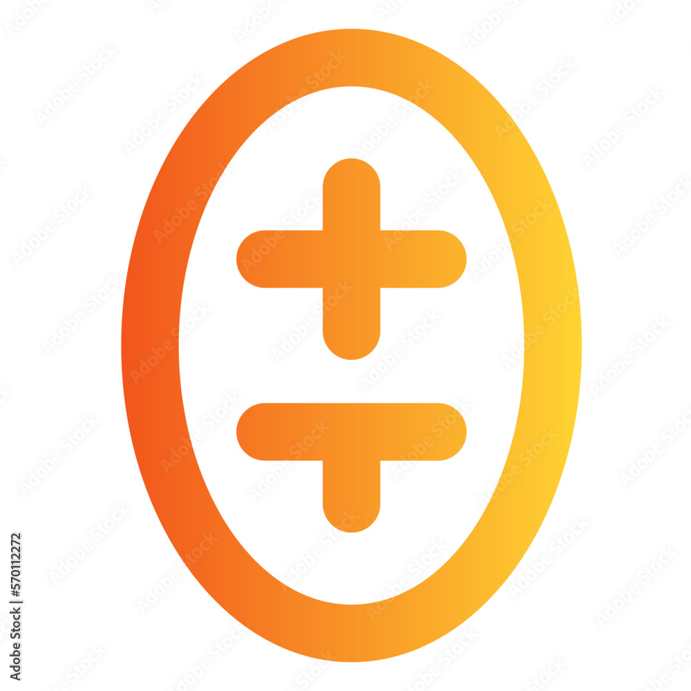 Obraz premium Football gradient icon