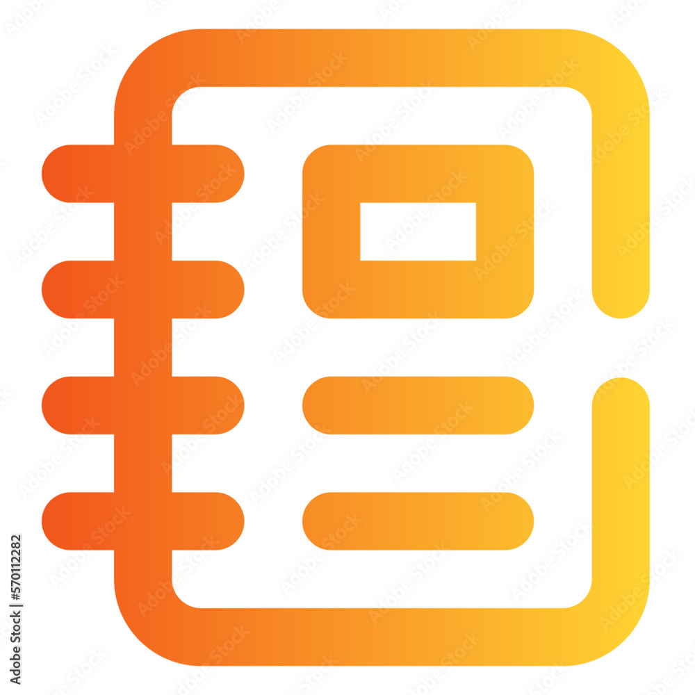 Fototapeta premium Learning gradient icon