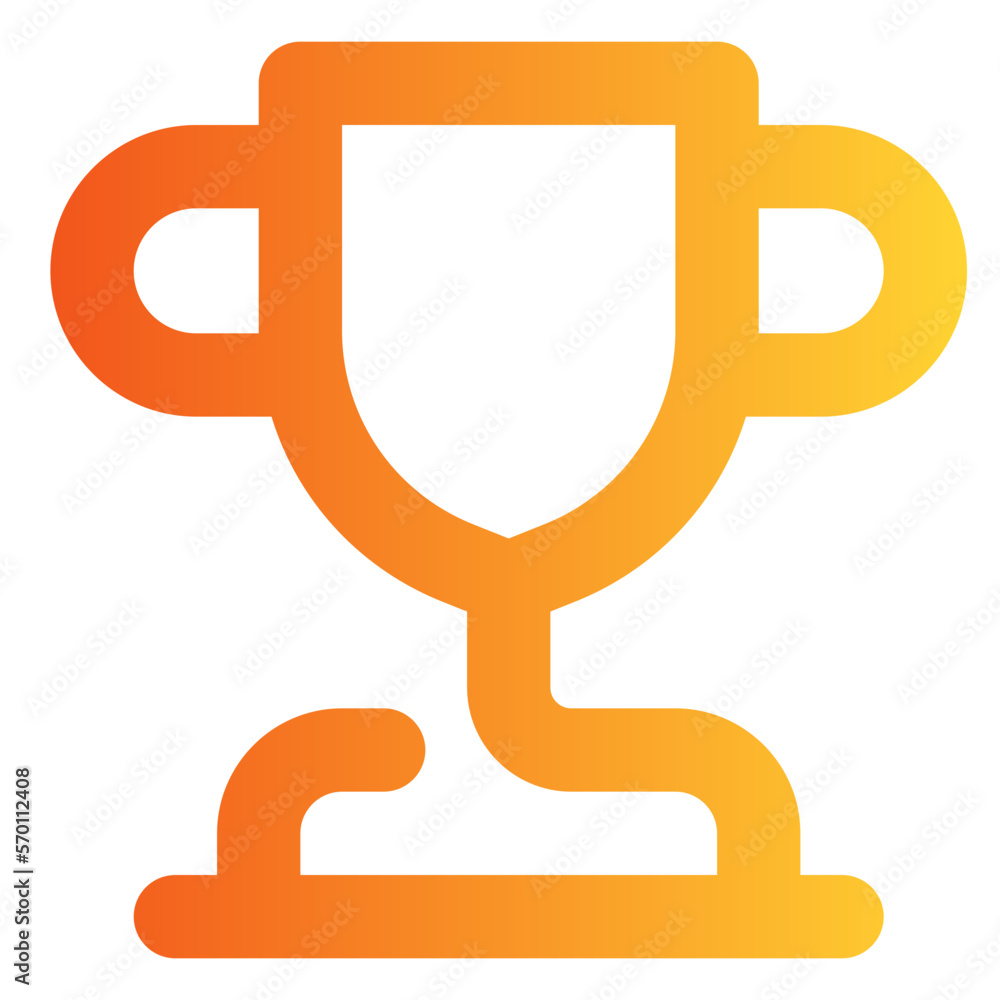 Trophy gradient icon