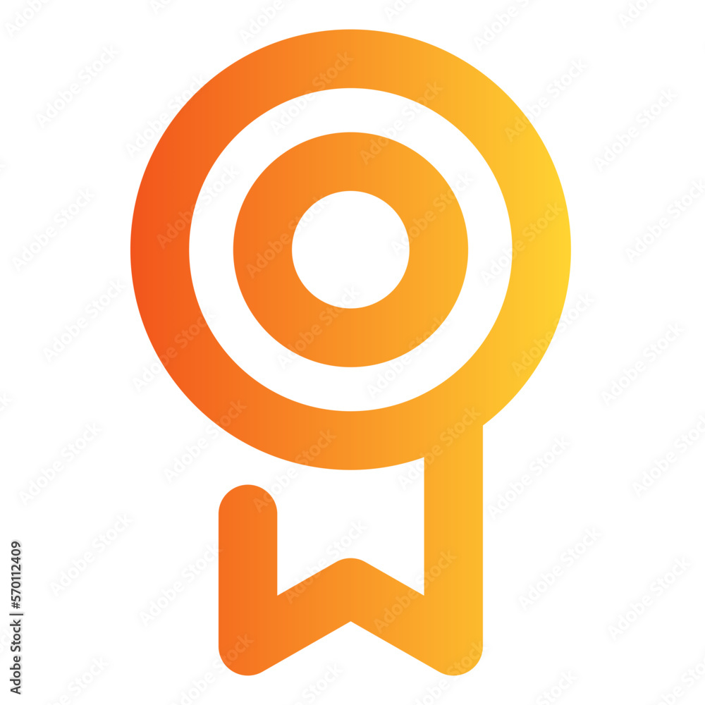 Badge gradient icon