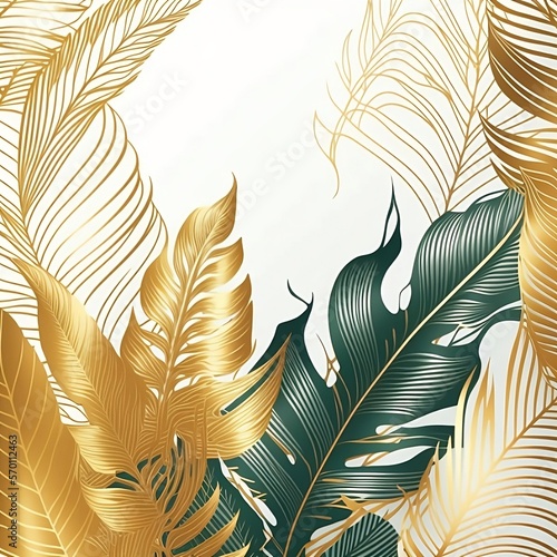 pattern,golden tropical leaf wallpaper. High quality and eye-catching, this image will transform any room."