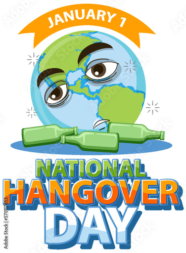 National hangover day January icon