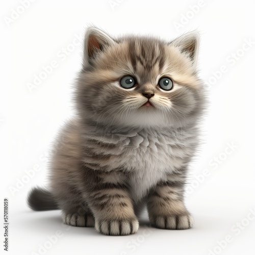 Cute kitten generative AI