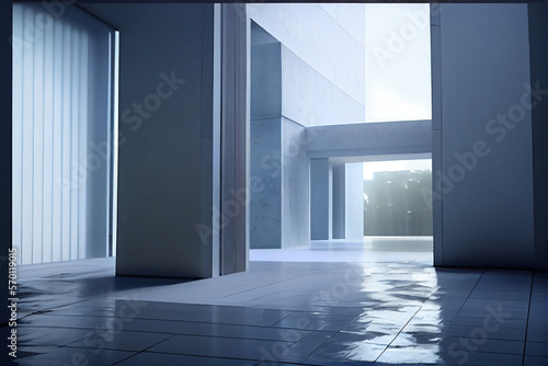 Advanced background High-end venue space 3D rendering