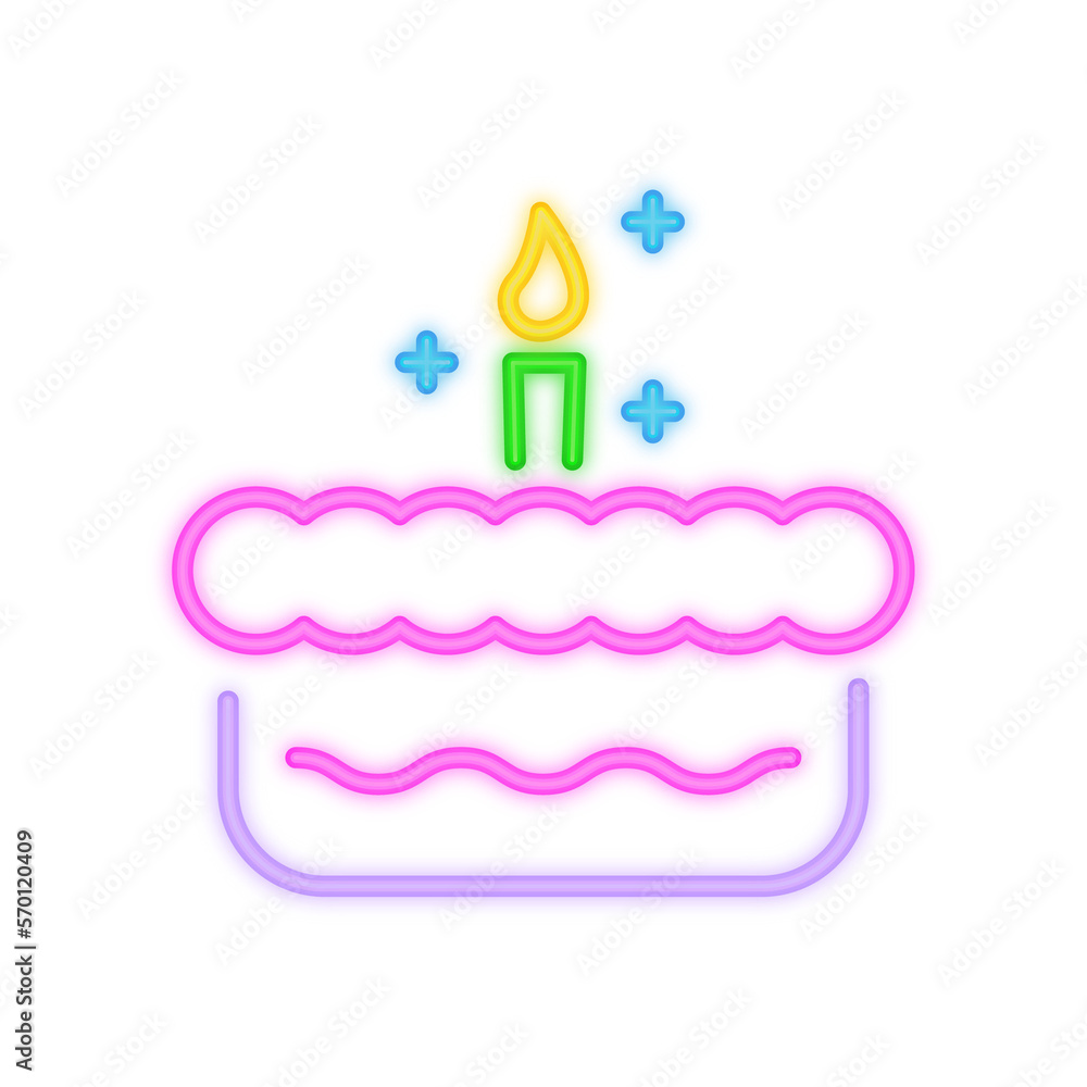 Birthday Cake Neon Signboard Birthday Cake Neon Signboard