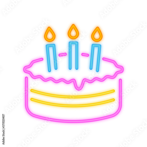 Birthday Cake Neon Signboard