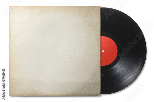 ビンテージな紙ジャケットに入ったアナログレコード盤 photo