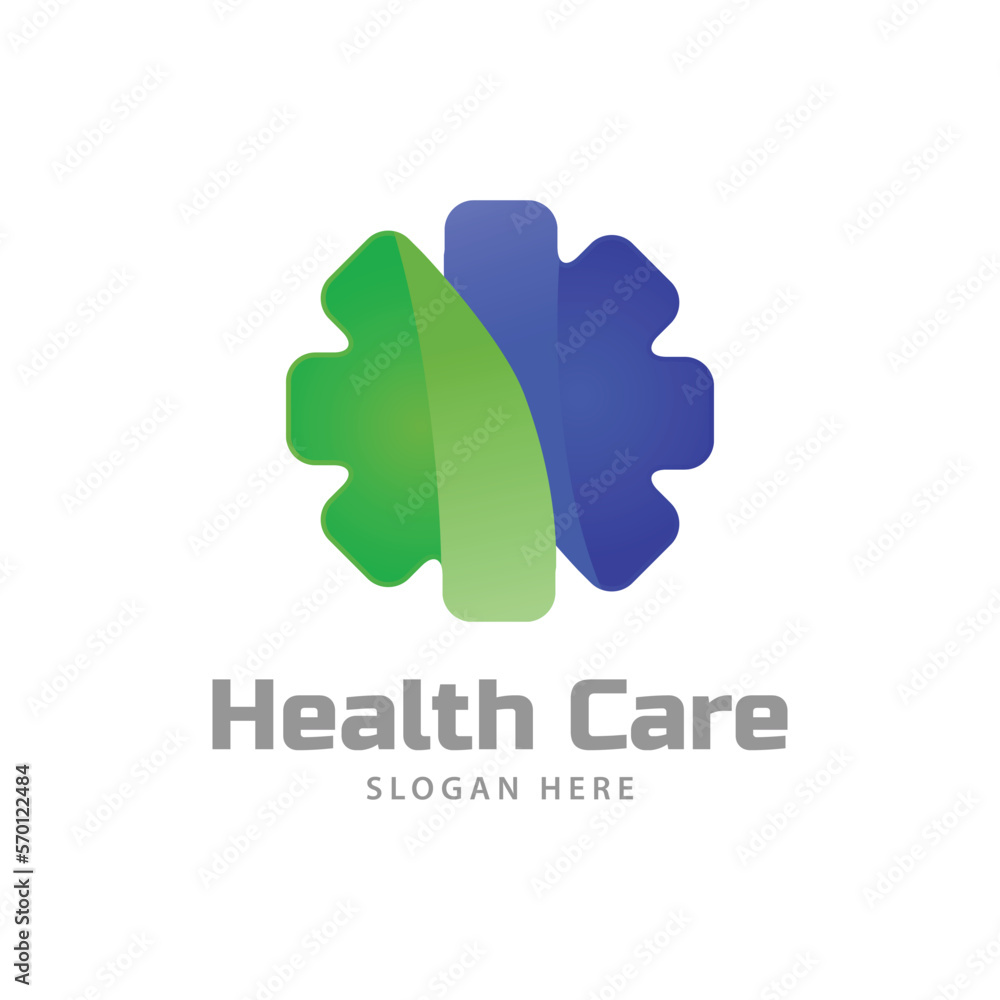 Medical health logo design template Medical health logo design template