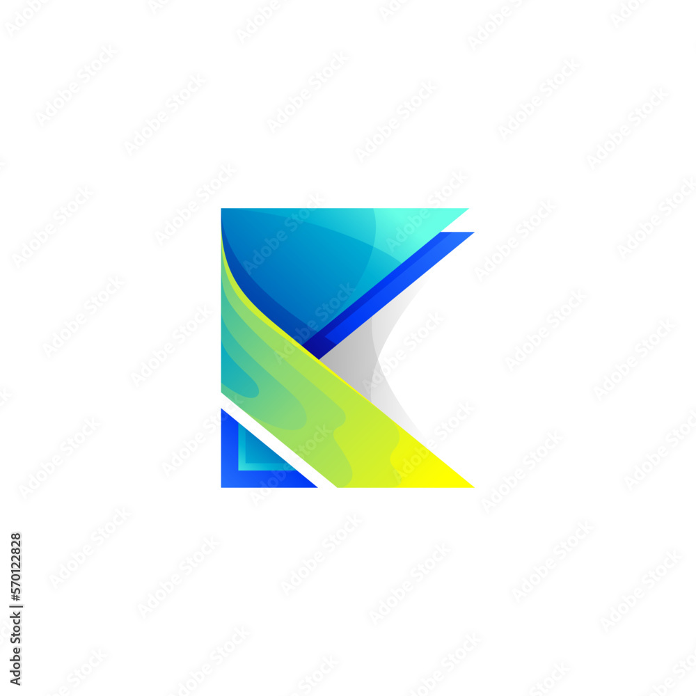 Modern letter K logo design template, company icons Modern letter K logo design template, company icons