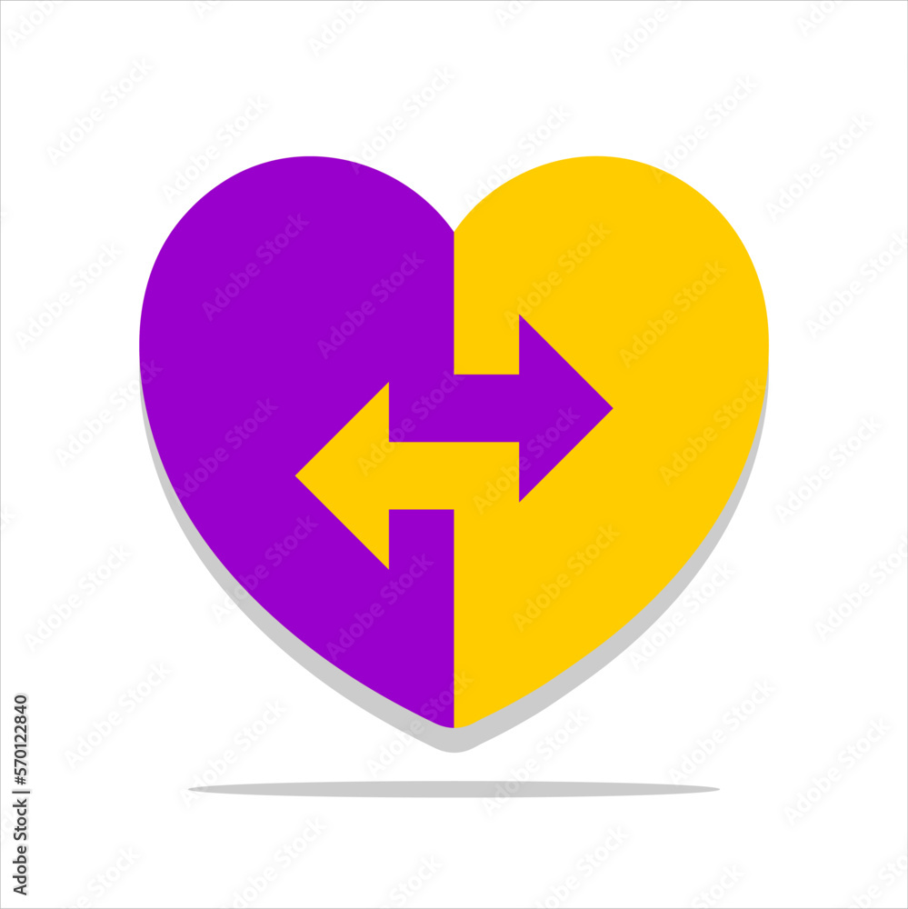 Vector love heart illustration Vector love heart illustration