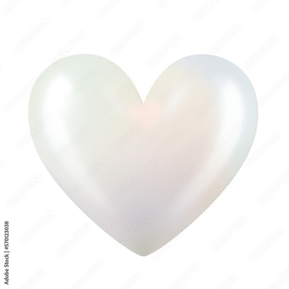 pearl heart shape isolated on transparent background pearl heart shape isolated on transparent background