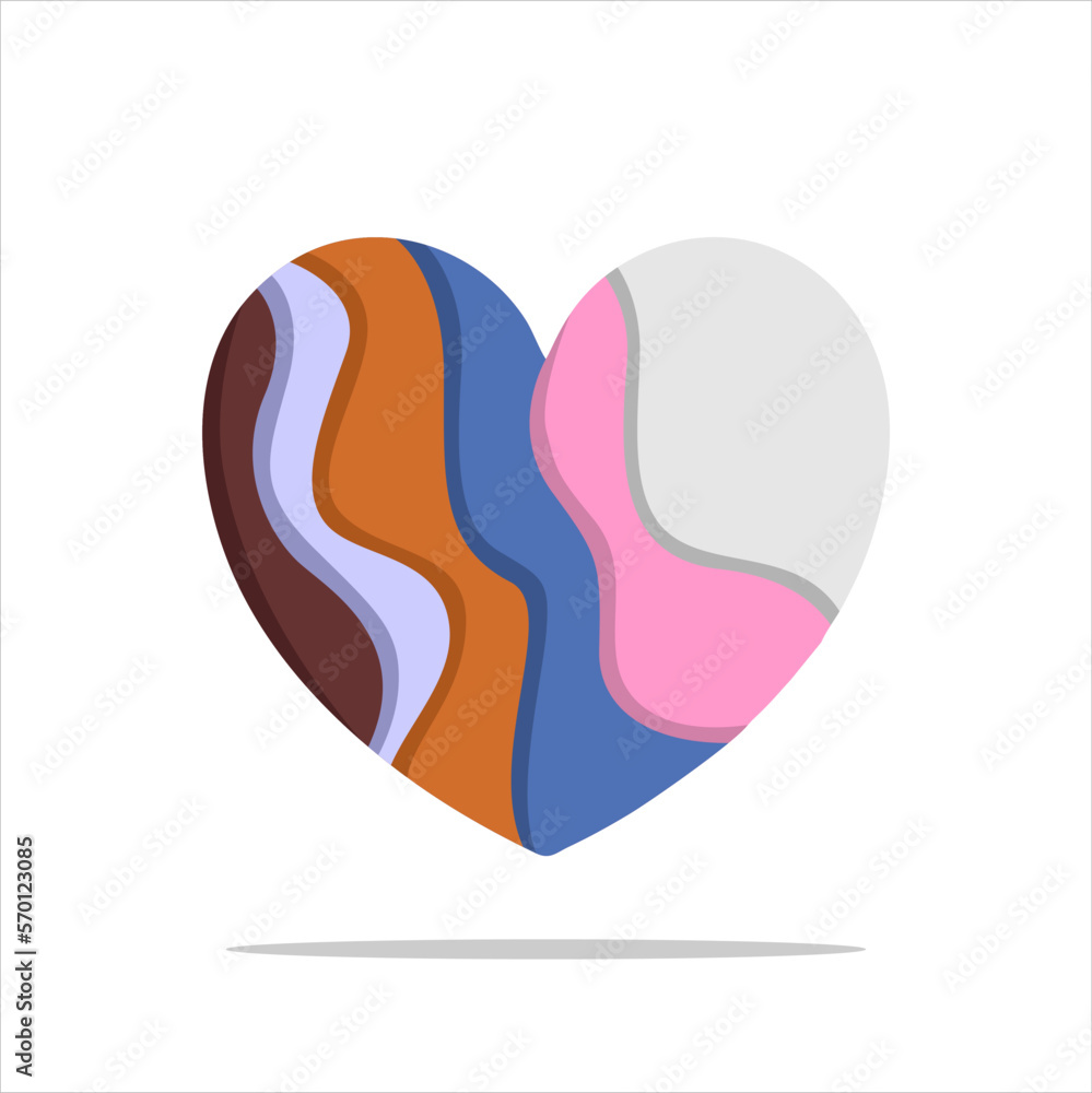 Vector love heart illustration Vector love heart illustration