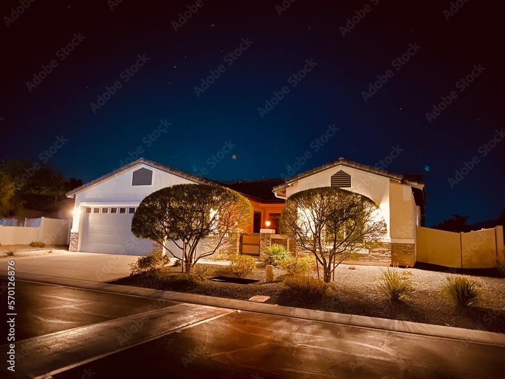 Moonlight in a small desert town Moonlight in a small desert town
