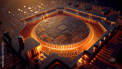 Bitcoin chip PCB