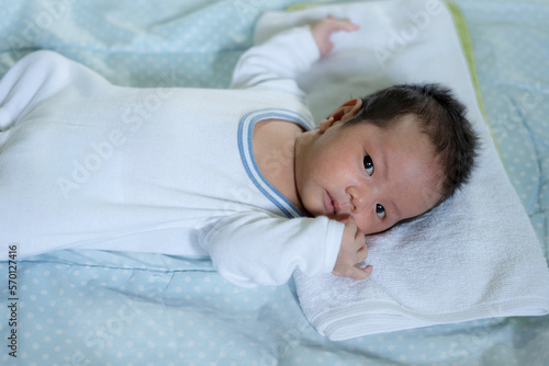 newborn baby boy asian